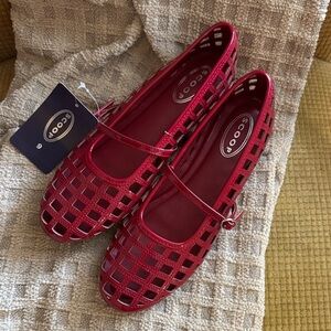 Scoop Red Women's Flats